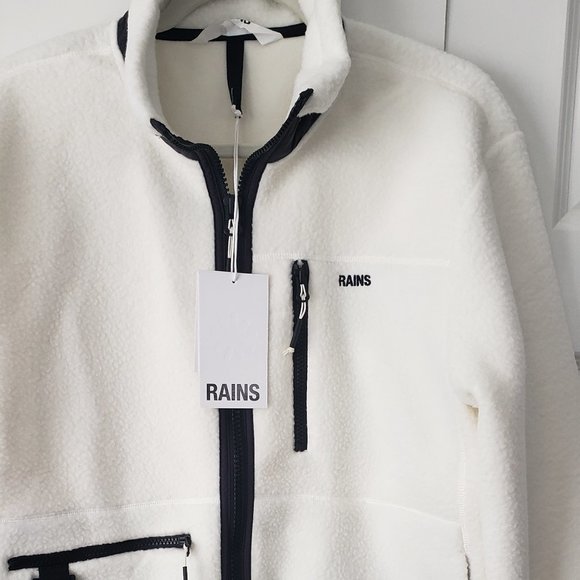 Rains White Jacket for Men or Women - Picture 8 of 11